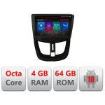 Navigatie Peugeot 207 E-PE01 Octa Core cu Android Radio Bluetooth Internet GPS WIFI DSP 4+64GB 4G RESIGILAT CarStore Technology