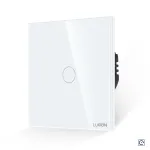 Intrerupator Simplu cu Revenire Curent Continuu 12/24V cu Touch din Sticla LUXION SmartElectro IntelligentHouse