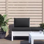 Perne de canapea din paleți, 2 buc., negru, material textil GartenMobel Dekor