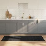 Covor dreptunghiular, negru, 70x200 cm, bambus GartenMobel Dekor