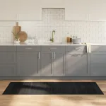 Covor dreptunghiular, negru, 70x200 cm, bambus GartenMobel Dekor