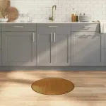 Covor rotund, maro, 60 cm, bambus GartenMobel Dekor