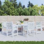 Pernă pentru scaun Lowback 6 pcs Alb 100 x 50 x 7 cm oxford GartenMobel Dekor