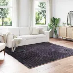 Covoare de zonă Pătrat HUARTE Bej 120 x 120 cm Poliester GartenMobel Dekor