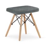 Scaun stil scandinav, Artool, Werk, fara spatar, stofa, lemn, gri, 42.5x40.5x45.5 cm GartenVIP DiyLine