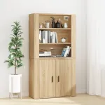 Dulap înalt, stejar sonoma, lemn prelucrat GartenMobel Dekor