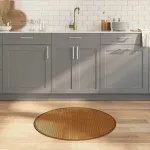 Covor rotund, maro, 80 cm, bambus GartenMobel Dekor