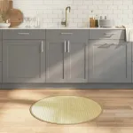 Covor rotund, natural deschis, 80 cm, bambus GartenMobel Dekor