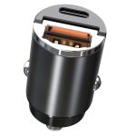 Incarcator auto Siegbert 38W, hidden design, fast charging, power quick charge 3.0, corp metalic, negru Automobile ProTravel