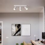 Lustra Joom cu Proiector Liniar 3XGU10 Alb ModernLight Concept