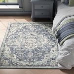 SONGMICS Covor decorativ antiderapant, stil vintage, lavabil la masina, 120×170 cm, gri Household NewTrend