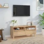 Comodă TV, stejar sonoma, 100x34,5x44,5 cm, lemn prelucrat GartenMobel Dekor