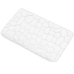 Covoras de baie antiderapant cu uscare rapida, 60x40 cm, alb Household NewTrend