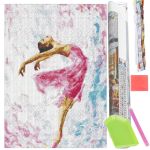 Set de broderie cu diamante 5D, 30x40cm, model Balerina Household NewTrend