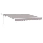 Cortina Retractabilă Gri deschis 300 x 250 cm GartenMobel Dekor