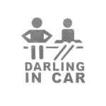 Abtibild "DARLING IN CAR" culoare gri reflectorizant Cod:DZ-61 Automotive TrustedCars