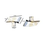 Ornament toba compatibil BMW X6 inox lucios evacuare sport Cod: 6XB Automotive TrustedCars