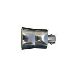 Ornament toba inox, intrare 6.2 cm, lungime 21 cm, latime maxima 14 cm Cod: 1167 Automotive TrustedCars