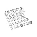 Ornament plastic auto cromat litere, cifre si semne 3D   Automotive TrustedCars