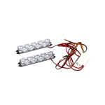 Stroboscoape LED auto 12V lumina portocaliu alb rosu albastru 9x1.5cm Cod: 1529 Automotive TrustedCars