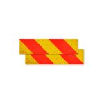 Set 2 placi reflectorizante hasurate mici Cod: L1039117 / 9001-B Automotive TrustedCars