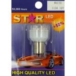 SET bec 1 faza BA15S 12 LED 12V lumina galbena COD: 1156 Automotive TrustedCars