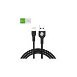 Cablu USB la Lightning pentru iPhone, 1 metru, 3A, incarcare rapida, negru Cod: GC-60I / GC-71 Automotive TrustedCars