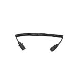 Cablu spiral 2.5m cu 2 stechere tata din plastic, 7 pini pentru priza auto remorca Cod: DISGB95 Automotive TrustedCars
