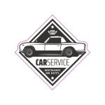 Abtibild "RETRO CAR SERVICE" Cod:TAG 014 / T2 Automotive TrustedCars