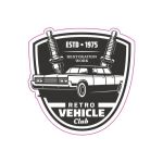 Abtibild "RETRO VEHICLE CLUB" Cod: TAG 015 / T2 Automotive TrustedCars