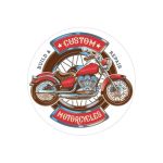 Abtibild "CUSTOM MOTORCYCLES" Cod: TAG 039 / T2 Automotive TrustedCars