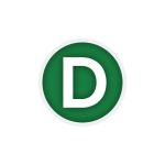 Autocolant Litera D pentru Camioane Transport Deseuri Automotive TrustedCars