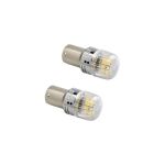 Set 2 becuri auto LED o faza BA15S P21W 16SMD 2835 CANBUS 12-24V 620lm lumina alba Cod: SPT18-1156-W Automotive TrustedCars