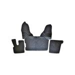 Covor auto imitatie piele dedicat Camion DAF XF 106 cutie automata Negru/Rosu Cod:LUX-533 Automotive TrustedCars