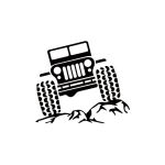 Abtibild Vehicul 4x4 diverse culori auto decorativ pentru exterior si interior Cod: J108-13 Automotive TrustedCars