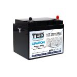 Acumulator LiFePo4 12.8V 50A, BMS, bluetooth, M6 TED Electric - TED007391 SafetyGuard Surveillance