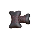 Set 2 perne tetiere universale sustinere gat auto culoare Negru cusaturi diverse Cod: FS-6512 Automotive TrustedCars
