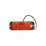 Lampa laterala stroboscopica LED 12-24V galbena 9 functii 132x46x19mm FR1287 Cod: BK98690 Automotive TrustedCars