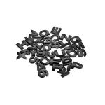 Ornament plastic auto negru mat litere si cifre 3D Cod: AL1526 Automotive TrustedCars