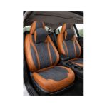 Huse scaune auto universale fractionate Premium 9D fata si spate maro gri antracit Cod: HNG1407-1 Automotive TrustedCars