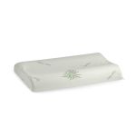 Perna ergonomica Memory Aloe Vera Somnart, sustinere exacta pentru gat si cap, husa detasabila, 42x72x12 cm Relax KipRoom
