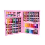 Set pictura si desen pentru copii,trusa plastic roz, 168 piese GartenVIP DiyLine