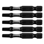 Set varfuri, biti, de impact, Torx, 1/4", 5 buc, T25x50 mm, Neo GartenVIP DiyLine