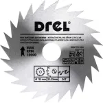 Disc circular 125 mm 24T, DREL GartenVIP DiyLine