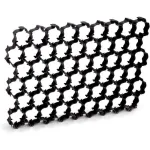 Grilaj plastic pentru parcari auto, negru, 60x40x3.3 cm, set 5 piese, 1.1 mp, Prosperplast GartenVIP DiyLine