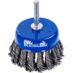 Perie sarma otel, tip cupa, cu toroane, tija, 75 mm, Richmann  GartenVIP DiyLine