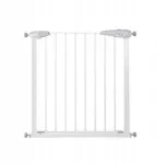 Poarta, grilaj, de siguranta, protectie copii, inchidere automata, metalica, alb, 76/85x76 cm, Springos GartenVIP DiyLine