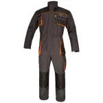 Salopeta de lucru, cu guler inalt, grafit si portocaliu, marimea 50, ART.MAS GartenVIP DiyLine