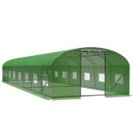Sera de gradina, tip tunel cu cadru metalic, 400x1000cm, verde, 40mp Household NewTrend