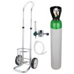 Butelie din otel PLINA cu corgon 10 litri/200bari cu reductor presiune si Carucior din aluminiu WeldLand Equipment